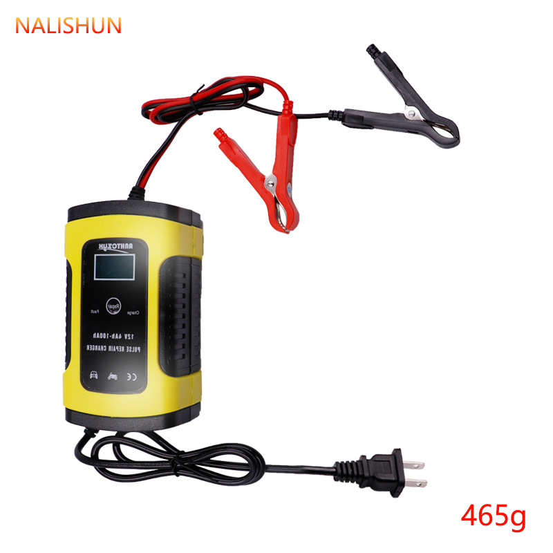 Cargador de batería de coche 12v, cargador de motocicleta totalmente inteligente, cargador de batería con reparación automática
