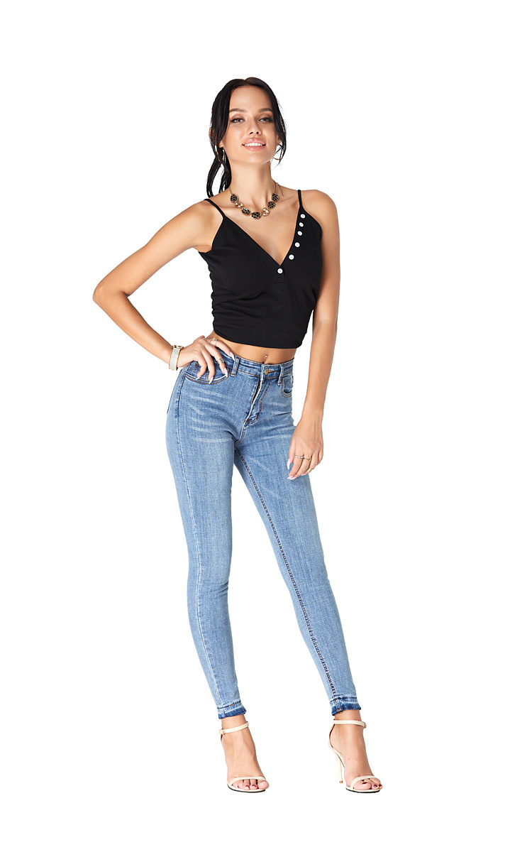 jeans ajustados de cintura alta NSSY9884