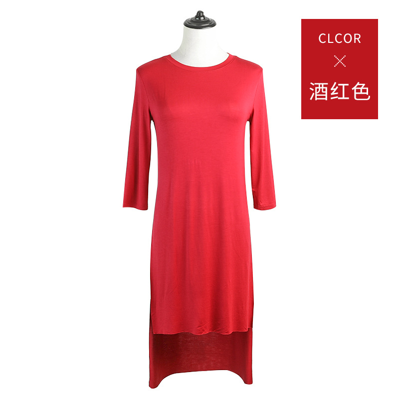 Ropa de práctica de danza moderna cuello redondo manga corta de las mujeres adultos danza superior media longitud clásica danza yoga cuadrado Ropa de baile
