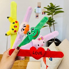 Children's cartoon plush toy Pop Pop Ring Pikachu birthday small gift Duck safe and non-toxic small gift