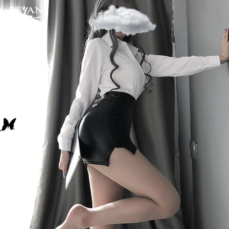 Dulce deseo sexy Lencería maestro uniforme seductor Maestro de Sao sexy traje ol Secretario Oficina pu falda entrega