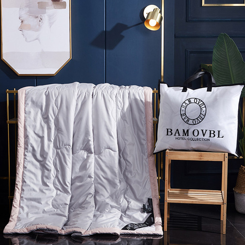 Washed silk summer quilt, sleeping naked, summer cooling quilt, solid color wholesale air conditioning quilt, washable single and double air conditioning quilt, gift quilt