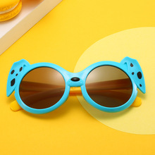 新款時尚兒童眼鏡斑點狗卡通動物墨鏡遮陽鏡韓版潮兒童太陽鏡9231