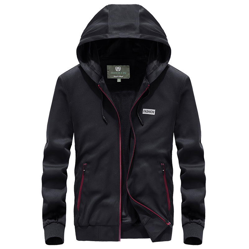 Directo de fábrica de primavera nuevo estilo Coreano de moda con capucha casual otoño chaqueta de los hombres Amazon