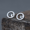 Earrings stainless steel, ear clips, European style, simple and elegant design, wholesale