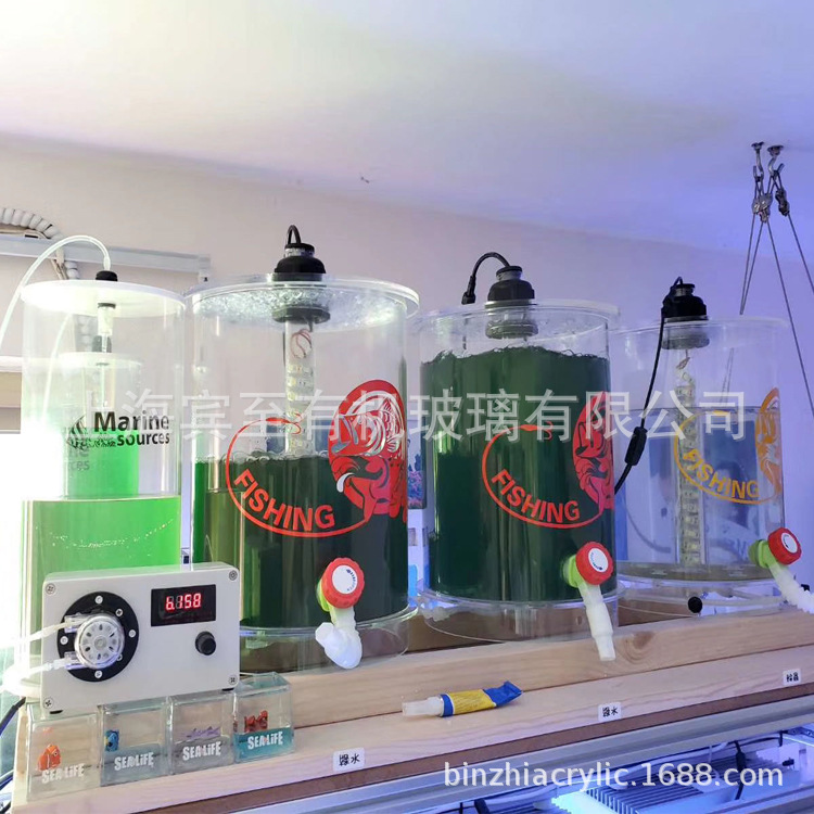 有机玻璃透明亚克力材质光生物反应器培养小球藻卵囊藻光合菌