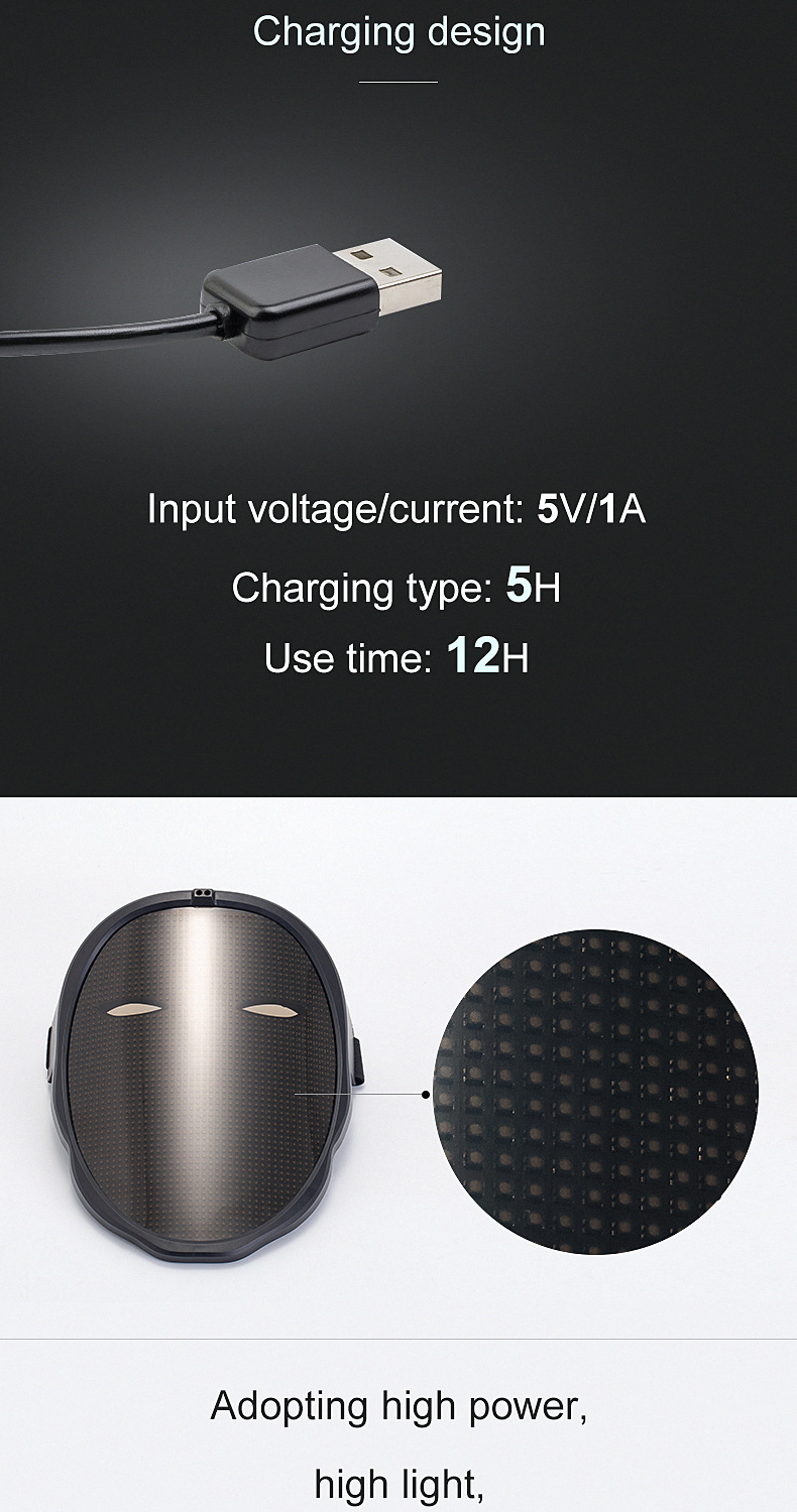 LED Light-Up Mask Image 3