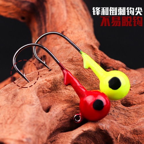 Enhanced Lead Head Lure Fishing Hook with Glow-in-the-Dark Color Soft Fish Soft Worm Soft Grub Artificial Lure Fishing Hook with Glow-in-the-Dark Color