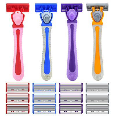 女士专用剃毛刮毛刀腋毛私处腋下全身脱毛器手动剃毛刀女用脱腿毛|ru