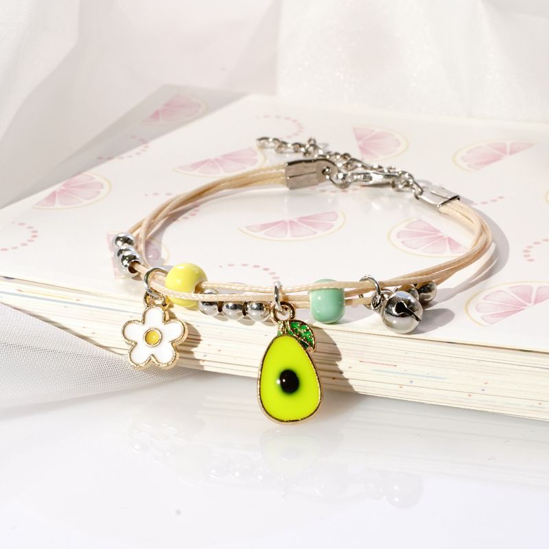 Simple Style Fruit Alloy Flowers Bracelets display picture 25