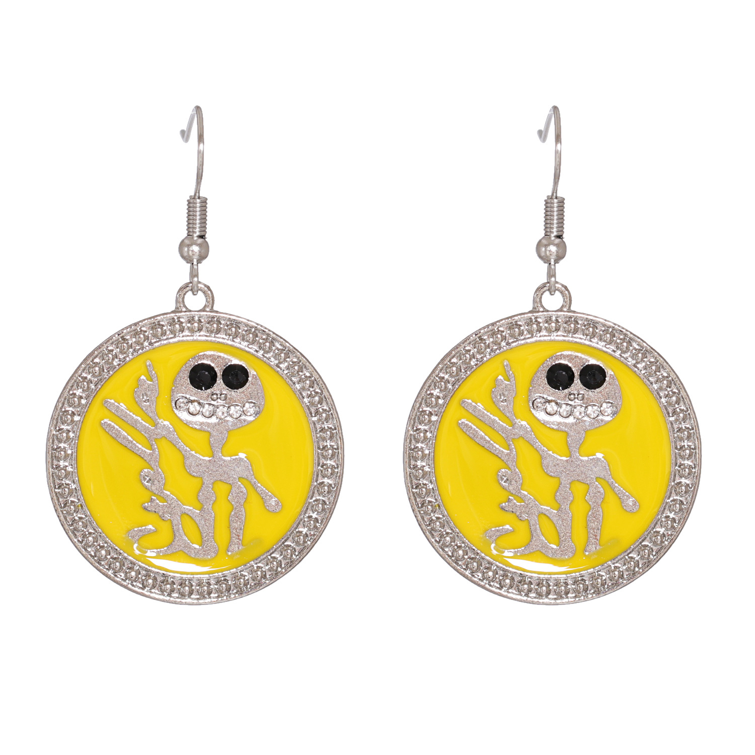 Creative Fashion Halloween Skull Alloy Earrings display picture 5