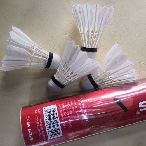 Jordan China Beginner Badminton/Practice Ball/Affordable and Easy to Use/Durable and Windproof Competition Ball 12 Pack