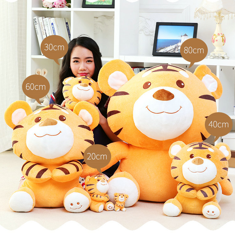 wholesale customized children doll Accompany sleep a doll Cross border Plush Toys Happy tiger Decoration Pillows Toys