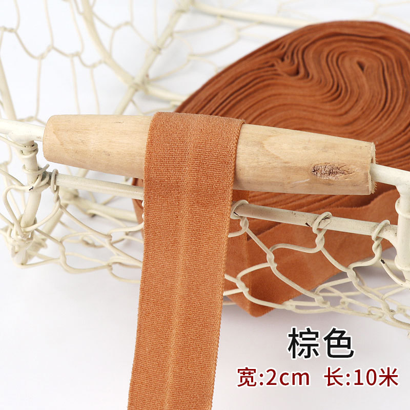 Tira de borde elástico de algodón accesorios de tela tira de borde de ropa de bebé cinta ropa interior banda elástica correa de tela plegable