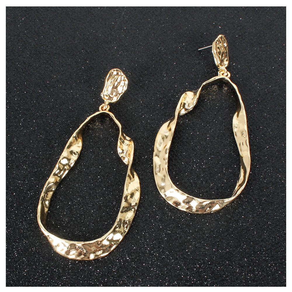 Lady Fashion Ethnic Style Geometric Plating Metal No Inlaid Earrings display picture 3