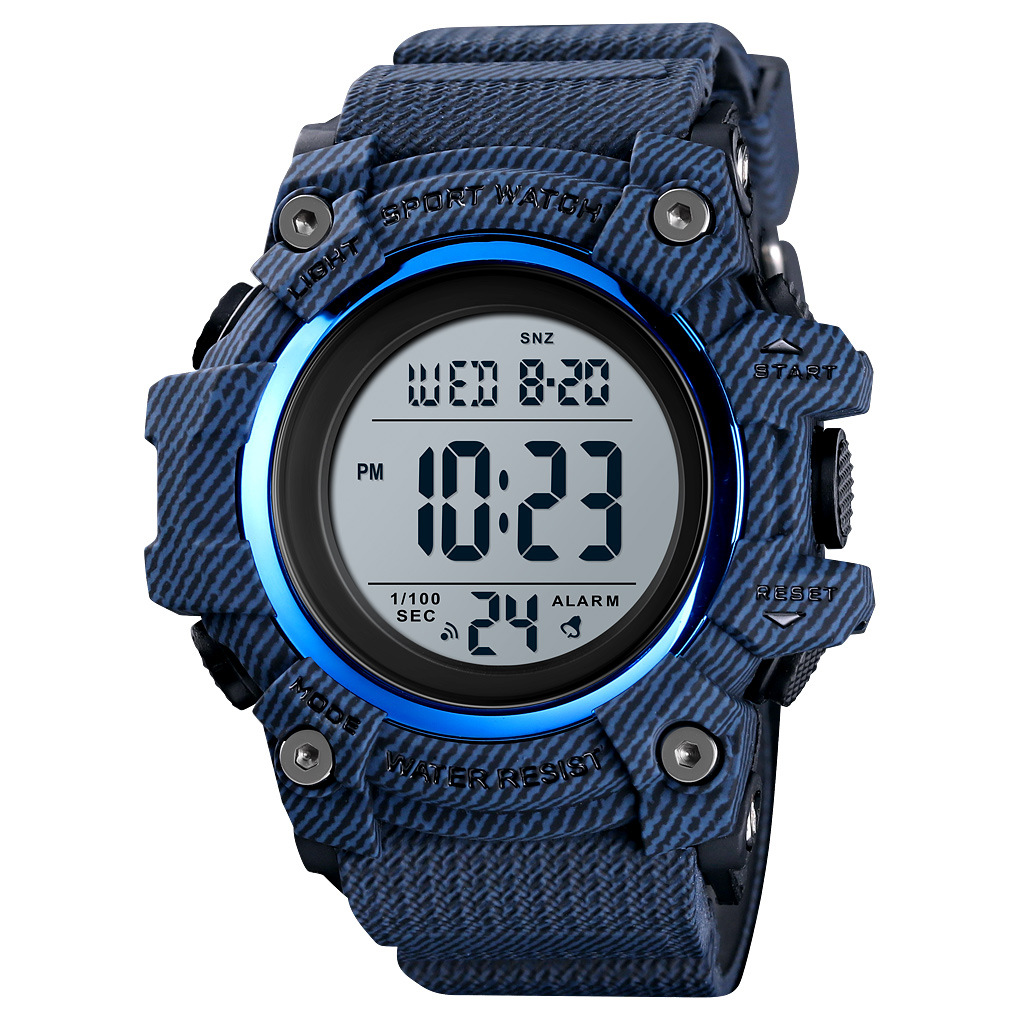 Skmei 1552 estudiante deportes al aire libre pantalla digital reloj electrónico moda retroiluminación pareja nuevo reloj electrónico impermeable