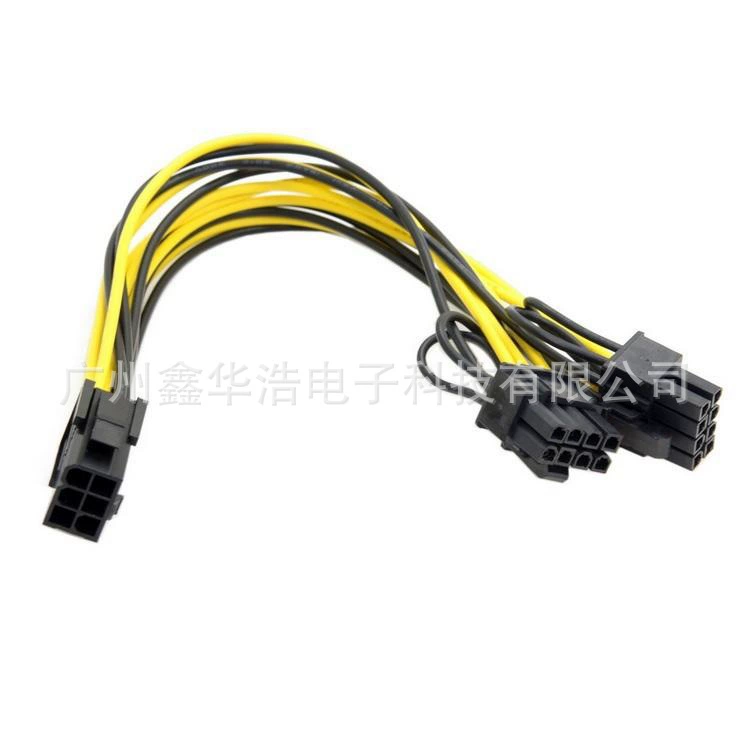 6pin к удвоенному 8pin кабелю питания видеокарты 6P 8P 6P 6+2 графическая карта 6p к 8pi