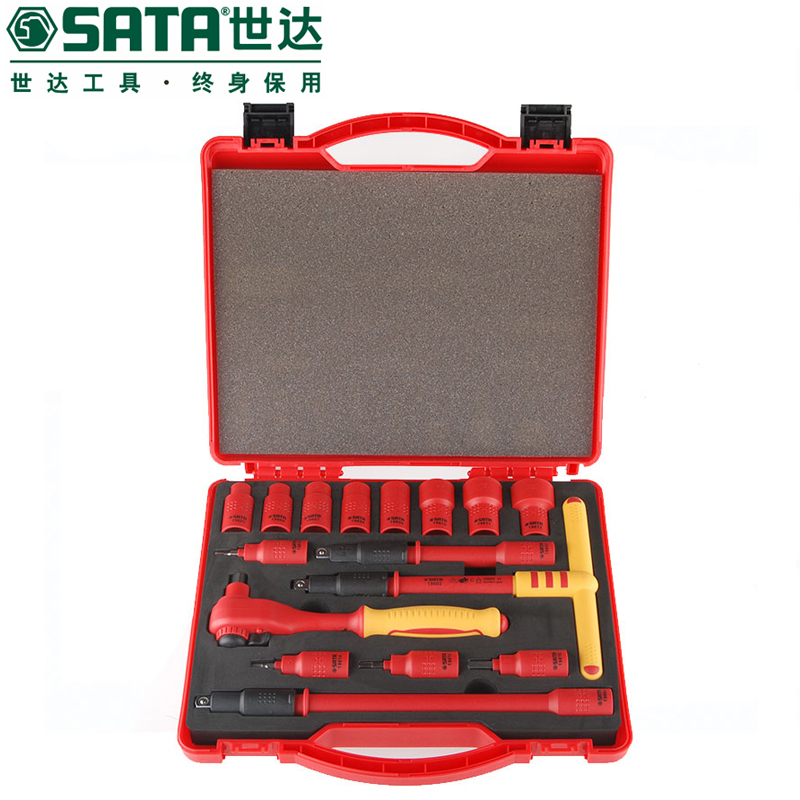 09268  VDE绝缘套筒组套,16件/10mm/09268/世达