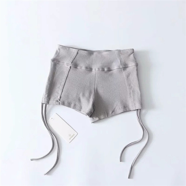 Casual simple solid color high waist shorts NSLD13151