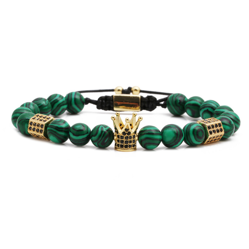 New Fashion Malachite Woven Beaded Bracelet Nihaojewelry Wholesale display picture 3