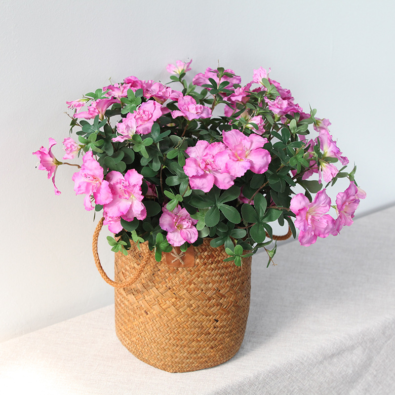 仿真杜鹃花映山红婚庆假花软装景观工程花映山红把束厂家批发绿植