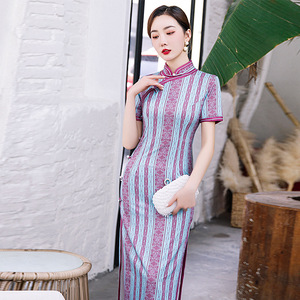 Chinese Dress Qipao for women Long cheongsam dress of the Republic of China