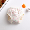 Children's gauze waterproof trousers, cotton teaching diaper, Korean style, washable