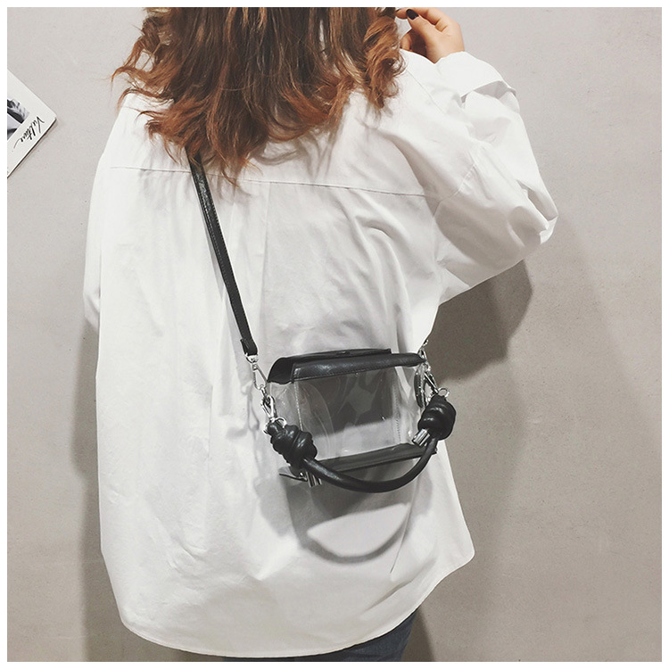 Transparent  New Fashion Girl Jelly Bag Portable Messenger Beach Bag Wholesale display picture 15