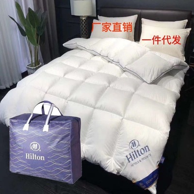 Hilton Down quilt Double The quilt core thickening hotel Autumn and winter gift quilt Goose down is