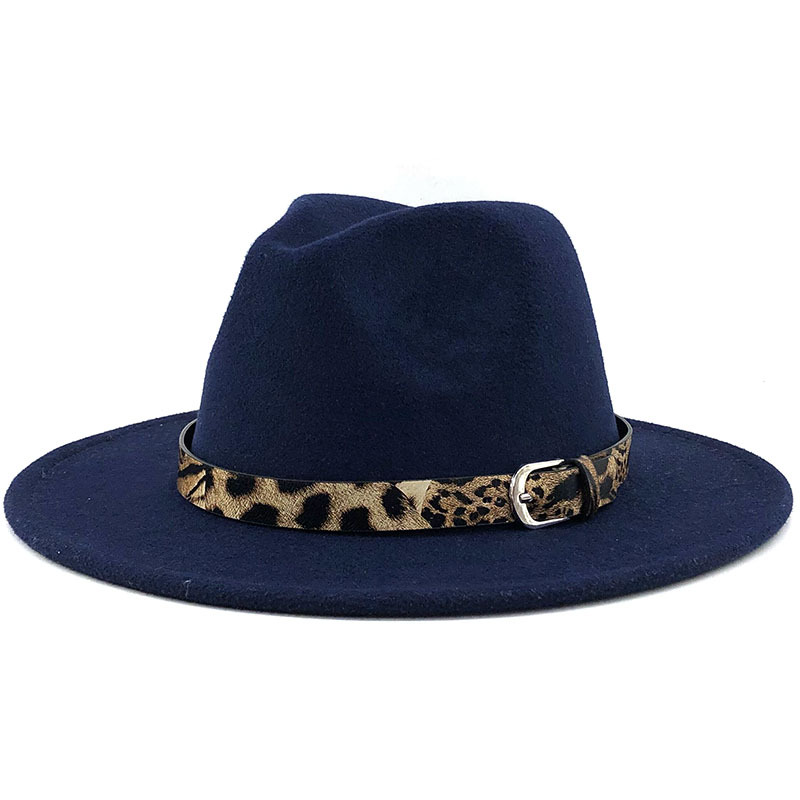Fashion leopard belt woolen jazz hat wholesale Nihaojewelrypicture18