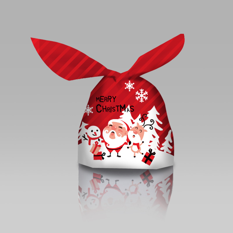 Leche Jujube original bolsa de conejo de Navidad copo de nieve crujiente de embalaje de la bolsa de embalaje galleta conejo oreja bolsa de hornear