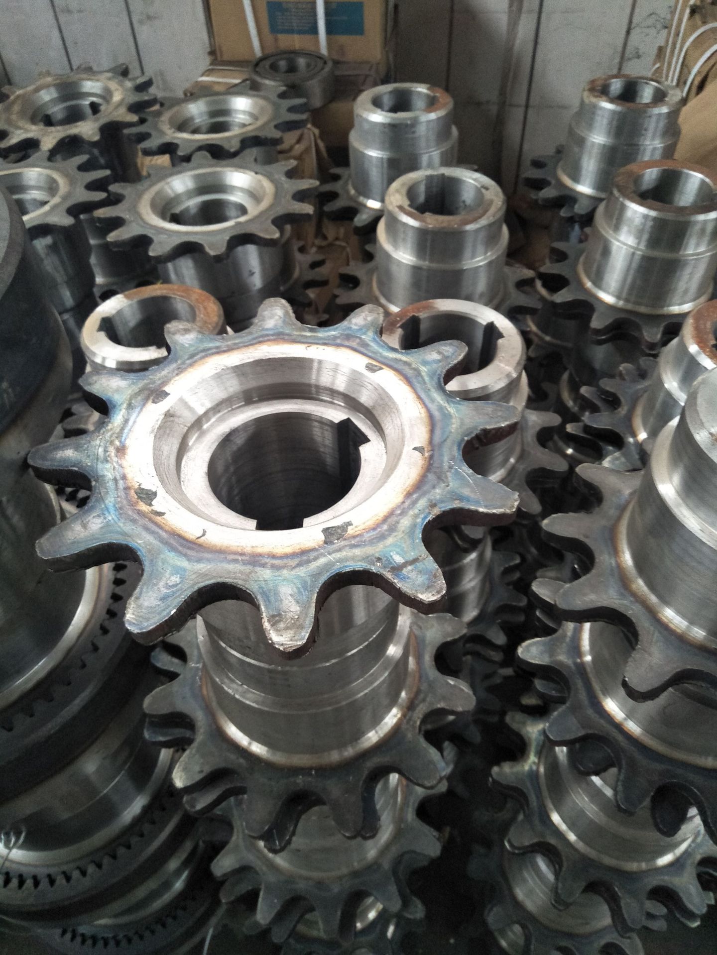 厂家直供  链轮 皮带机用12齿链轮 低速轴器 主滚筒传动齿轮