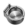 Baicheng 10,000 match cylinder metal zinc alloy personalized smoke ashtray Sanyang ashtray match lighter