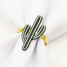 新款酒店植物仙人掌餐巾扣餐巾环餐巾圈厂家批发