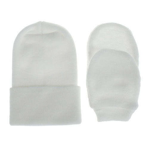European and American newborn double-layer hats with gloves, Amazon wholesale baby and baby supplies, baby hats, 2-piece set