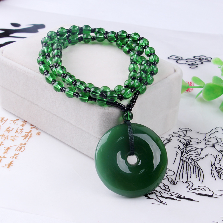 仿碧玉毛衣链 (1)