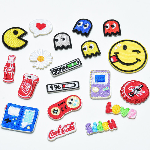 Air Force One adapts to Blazer video game pixel shoes Velcro stickers cartoon ghost self-adhesive emoticon love cloth stickers