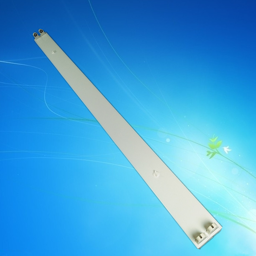 厂家直供T8 LED支架 日光灯架 40W双支架  LED灯盘平盖灯架工程灯