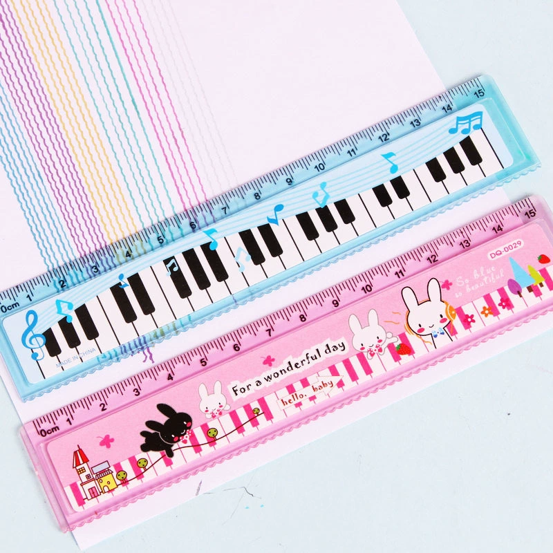 Piano, ruler for students, print
