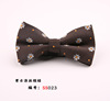 Fashionable cotton bow tie for leisure with bow, floral print, Korean style, wholesale