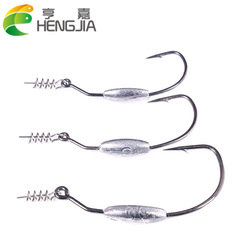 HENGJIA Hengjia Popper Spring Pin Fish Hook 2.5G 5G Casting Lure Lead Head Curved Shank Hook