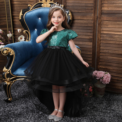 Amazon Children Skirt children full dress Princess Dress CUHK Sequins Jacobs Pompous skirt girl Catwalk Costume