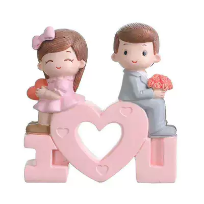 Creative Internet-Famous Car-Mounted Cake Car ornaments - 8cm-i-heart-u