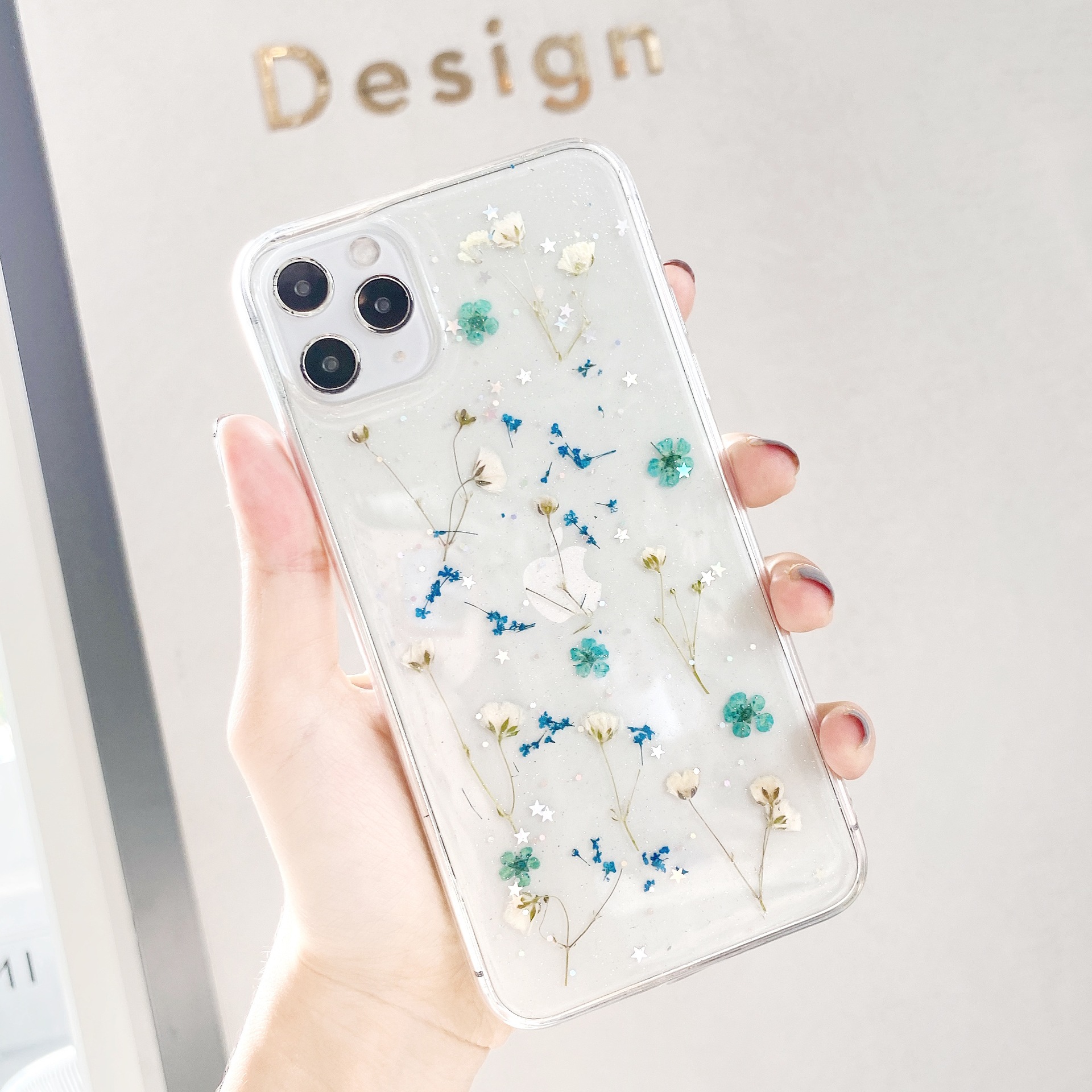 Small Floral Phone Case For Iphone 11  Phone Case Huawei P40 Pro Epoxy New Real Flower Protective Sleeve Wholesale Nihaojewelry display picture 5