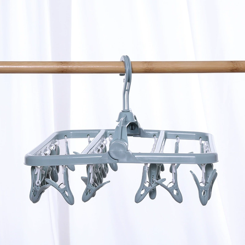 Ветрозащитный Многофункциональный складной клип сушки белье сушки носки висит вешалка 16 клип
