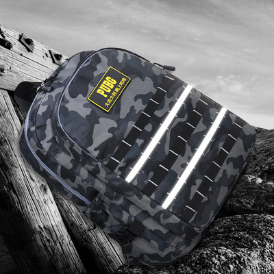 新款书包三级包背包批发初中小学生气垫款双肩包带反光条夜光版