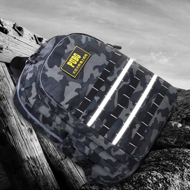 新款书包三级包背包批发初中小学生气垫款双肩包带反光条夜光版