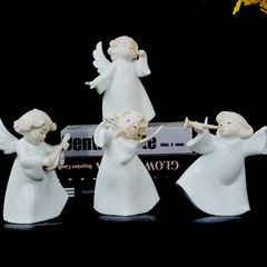 歐式天使陶瓷音樂人物置物展示架房間客廳小擺件家居裝飾結婚禮品