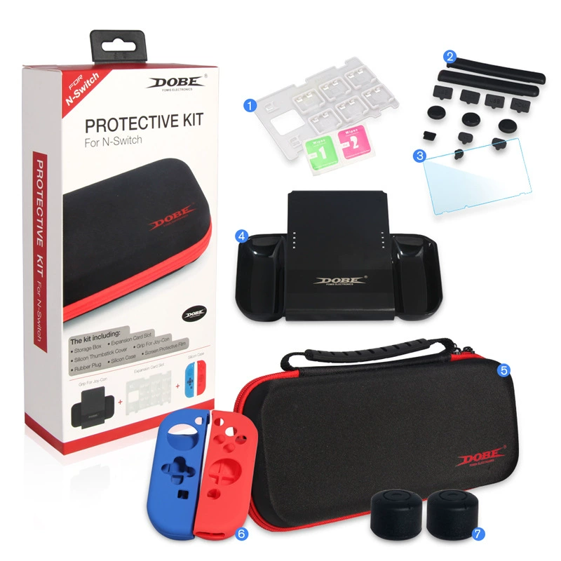 Game console, protective case, set, organizer bag, protective bag, silicone rubber sleeve with accessories