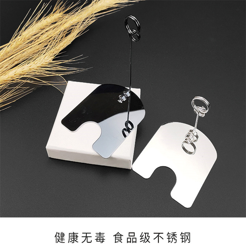 Hardware advertising clip cake bread price clip commodity price tag bakery price tag boutique metal clip